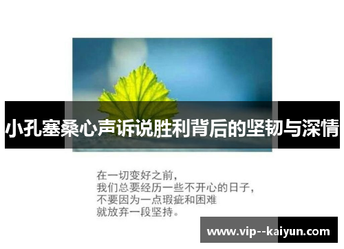 小孔塞桑心声诉说胜利背后的坚韧与深情