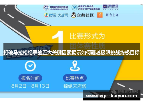 打破马拉松纪录的五大关键因素揭示如何超越极限挑战终极目标 打破马拉松纪录的五大关键因素揭示如何超越极限挑战终极目标